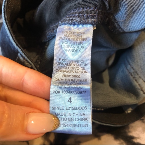 Wit and Wisdom like new crop straight leg jean stretchy elasticized waist 4 - Picture 7 of 9